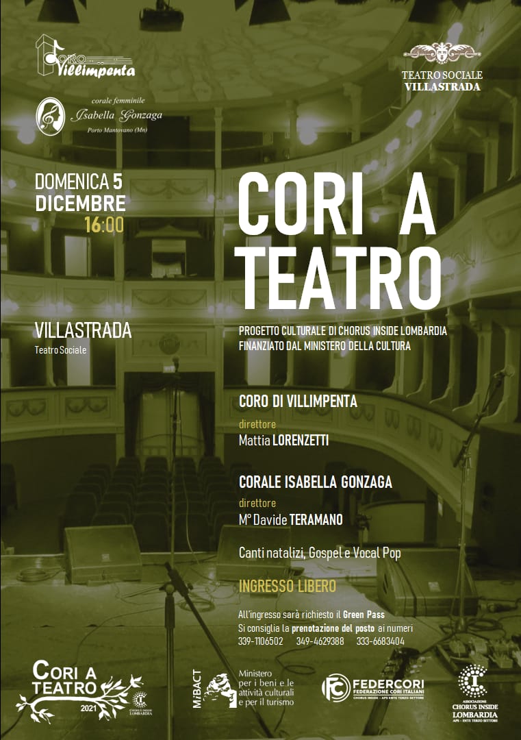 cori a teatro